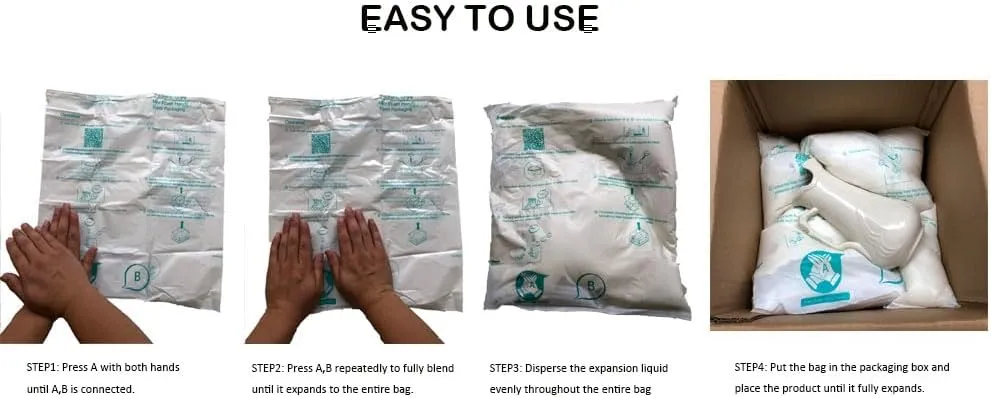 10 Pack of 14"x16" Handy expanding foam packaging Bags, expanding packing foam for pc,moving supplies etc,. - Packing and Shipping Solutio (10#, Count, 10)