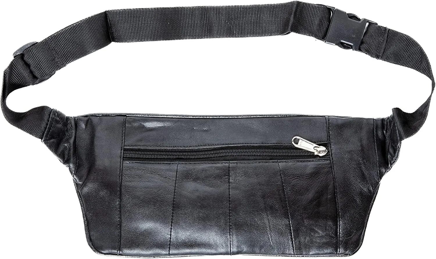 100% Genuine Leather Black Crossbody Bags For Men Women with Adjustable Strap, Versatile Belt Bag, Unisex Shoulder Bag, Small Crossbody Leather Bag, Fanny Pack For Unisex Adult, Everywhere Belt Bag