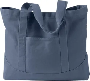14 oz. Pigment-Dyed Large Canvas Tote>One size DENIM 1904