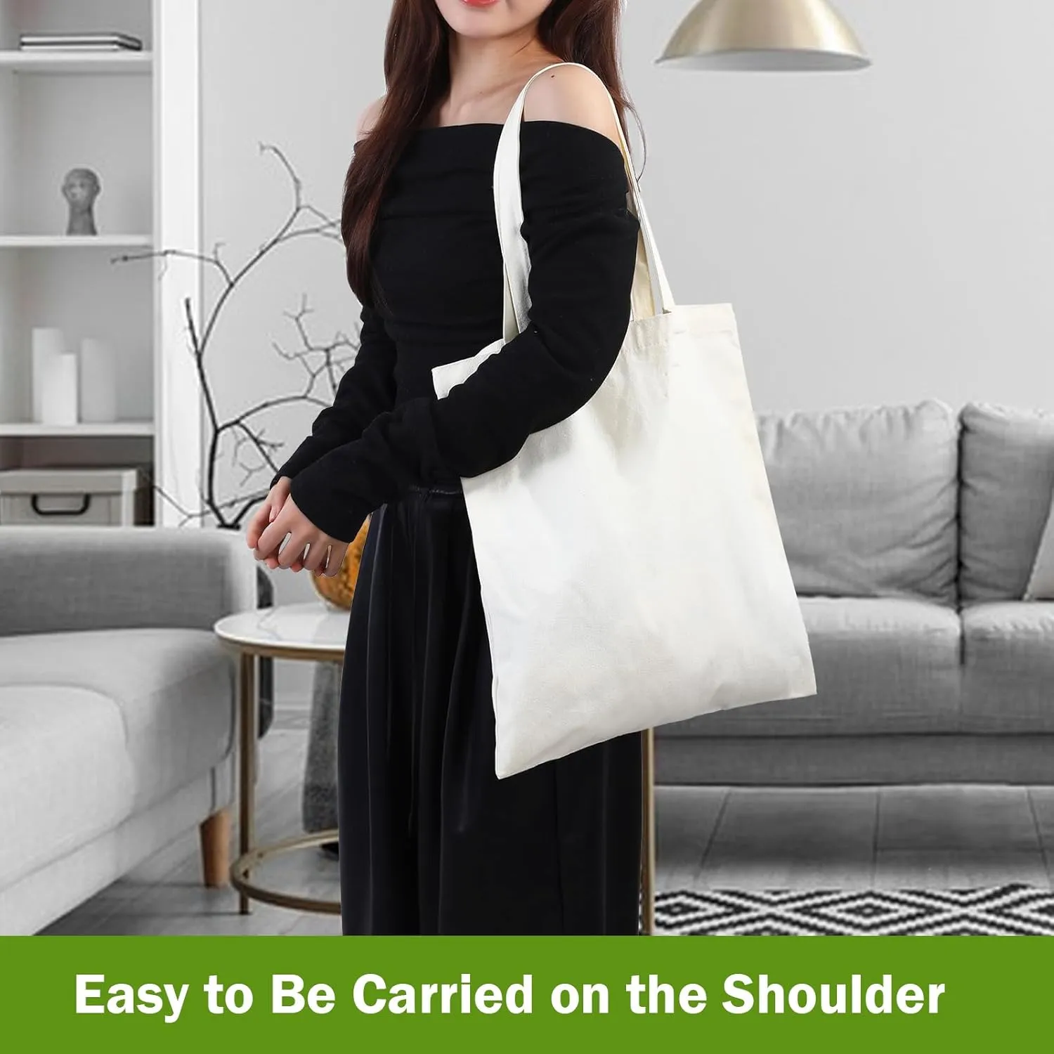 2 | 4 | 6 | 7 | 14 | 18 Pcs Canvas Tote Bags, Natural Color Tote Bags 15 x 16 inch Sustainable Eco Friendly reusable, for Grocery Bags, DIY Gift Bags, Shopping Bags (7 Pcs Natural Colour)