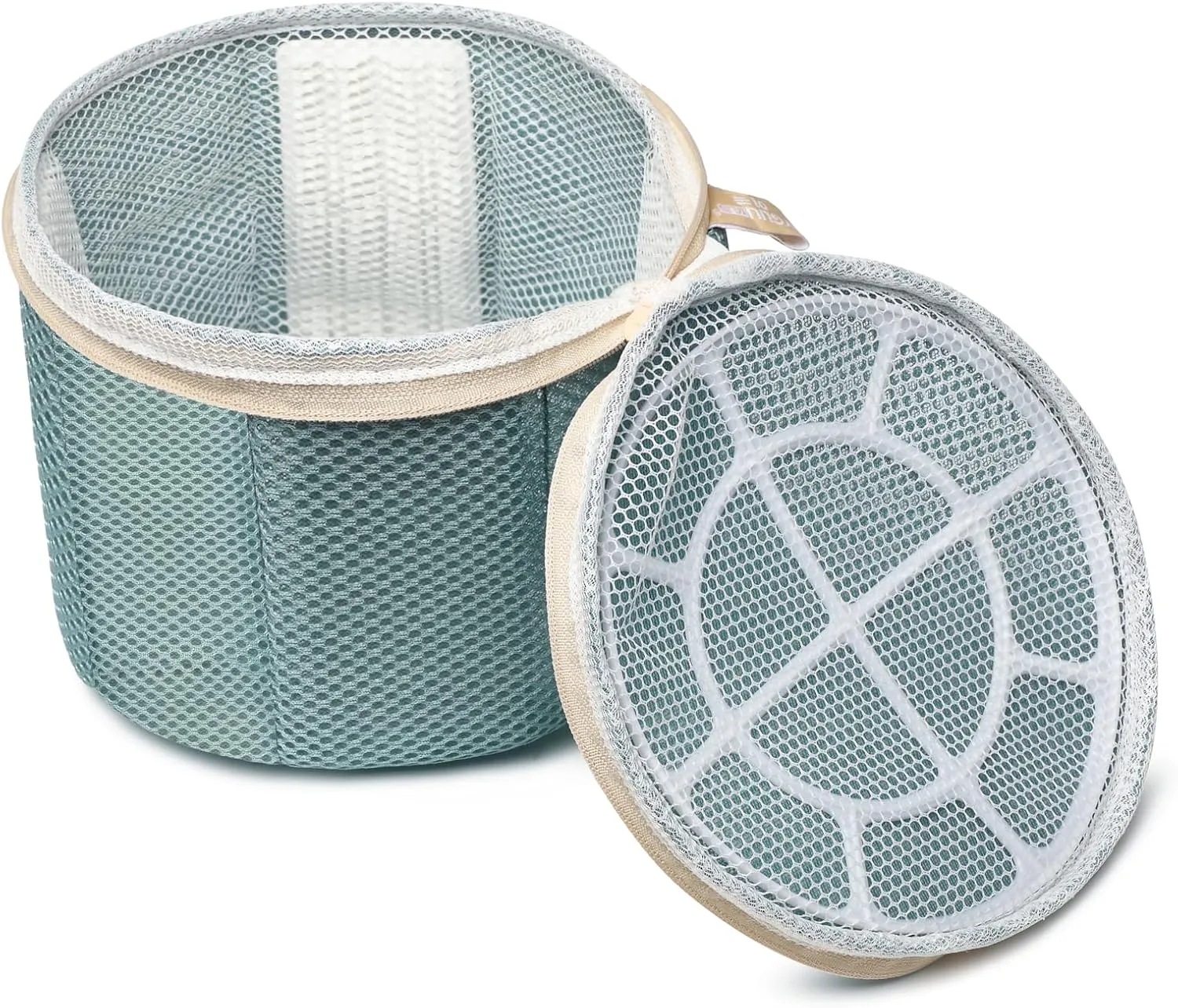 2 Pack Bra Laundry Bags for Washing Machine, Delicate Underwear Wash Bags with Anti-Deformation Structure & Fixed Friction Plates