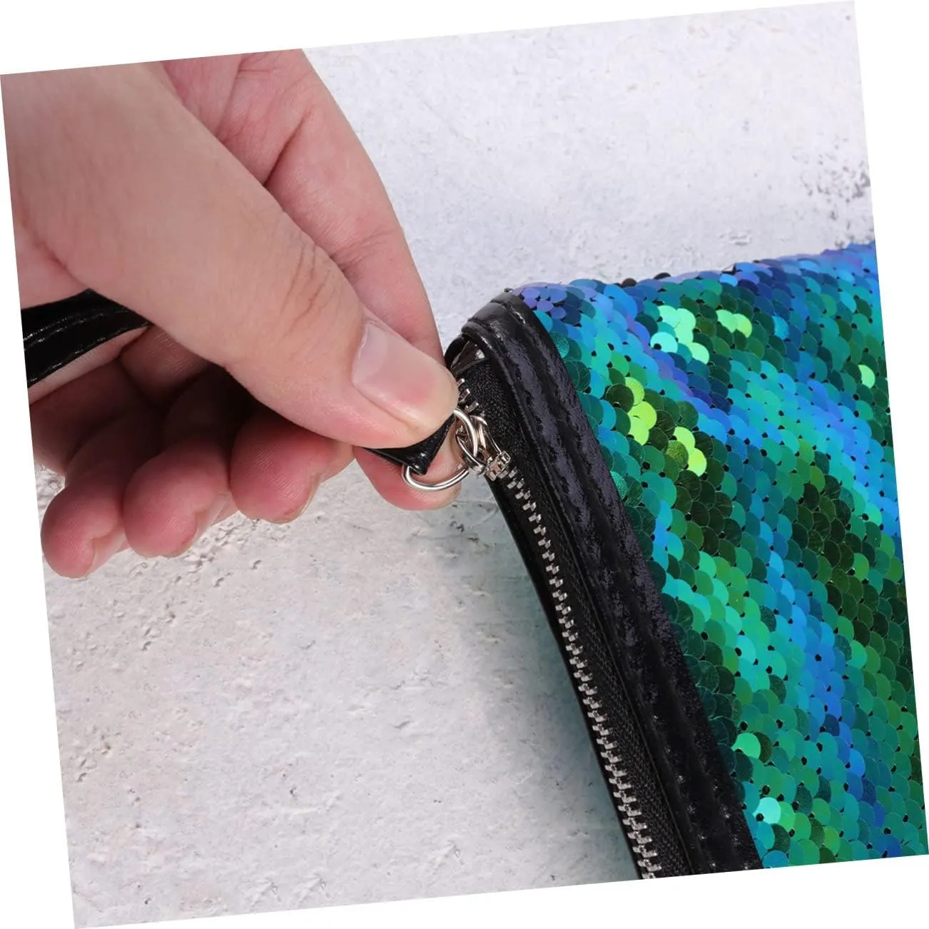 2pcs Makeup Bags Change Bag Colorful Bag Fashion Cosmetic Bag Sequin Bag Sequins Storage Bag, As Shownx2pcs, Size 1x2pcs