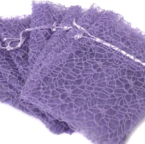 30 Organza Lace Bags Wedding Showers Party Favor Fabric Candy Goody Bags (Purple, 6 x 9 - S)