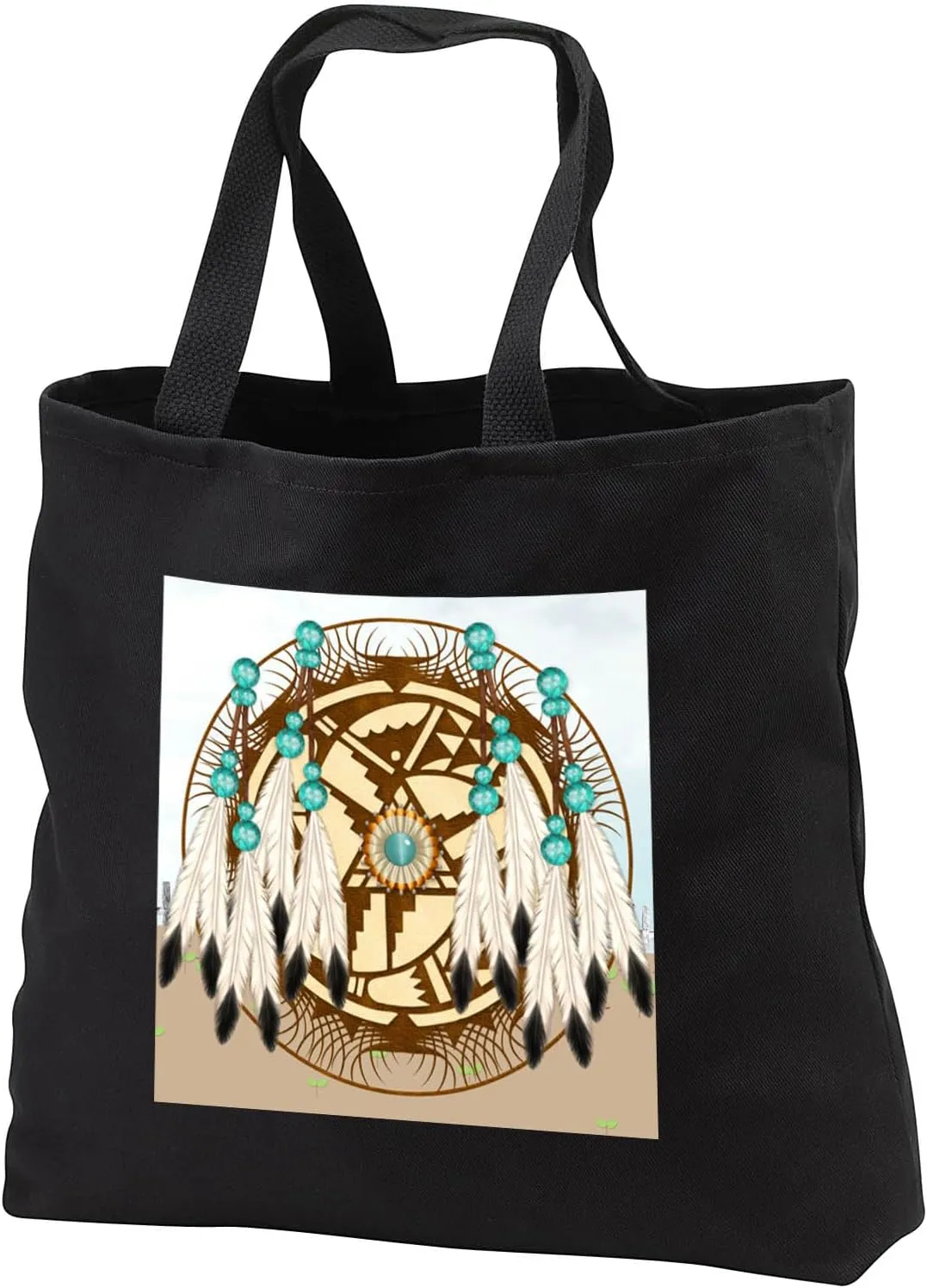 3dRose Designer One of A Kind Native American Art Tote Bag