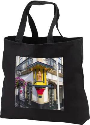 3dRose Famous facades, Angra do Heroismo historic center. Azores, Portugal. - Tote Bags (tb_344073)