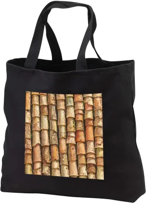 3dRose Italy, Sicily, Palermo Province, Gangi. Terracotta roof tiles. - Tote Bags (tb_343884)