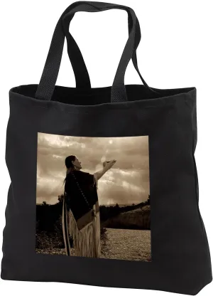3dRose Native American medicine woman, Santa Fe, NM - US32 JMR0546 - Julien McRoberts Tote Bag