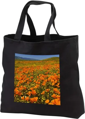 3dRose USA, California, Antelope Valley State Poppy Reserve. - Tote Bags (tb_331078)