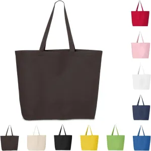 5 | 6 | 12 | 24 | 48 | 192 Heavy Cotton Canvas Tote Bag Jumbo 25L Reusable Grocery Bags
