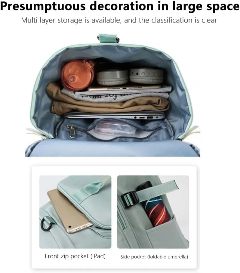 55L Unisex Wet & Dry Separation Gym Bag With Shoes Compartment,Pack Duffel Bag With Hidden Removable Straps., Green