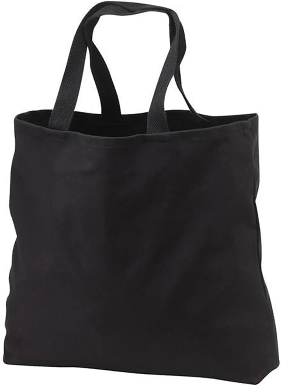 (6 Pack) 6 Pack Heavy Cotton Denim Convention Reusable Tote Bag (Black)