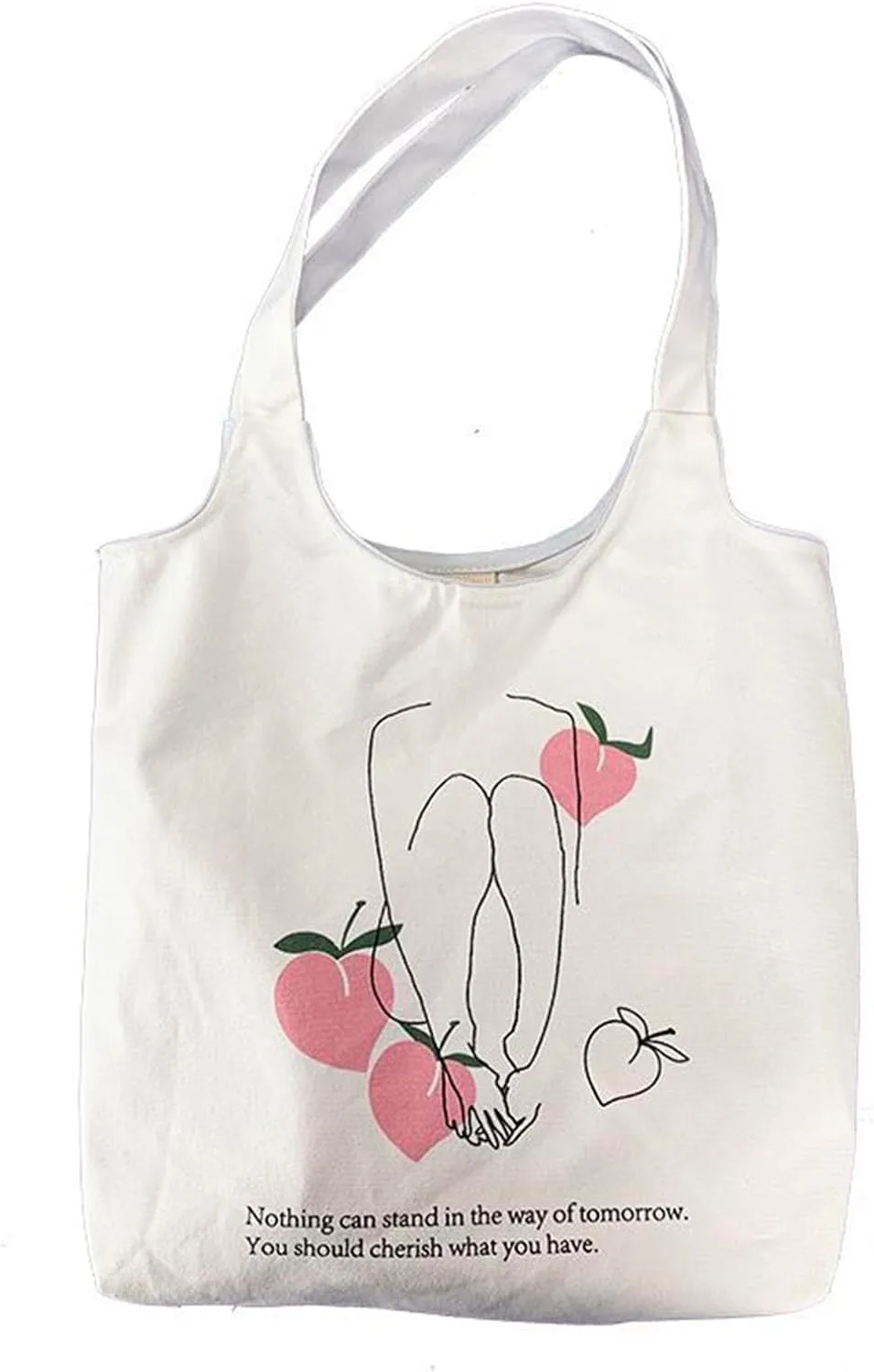 Aesthetic Canvas Tote Bag for Women, Reusable Grocery Bags, Shopping Bags, Beach Bag, Shoulder Bag, Gym Bag