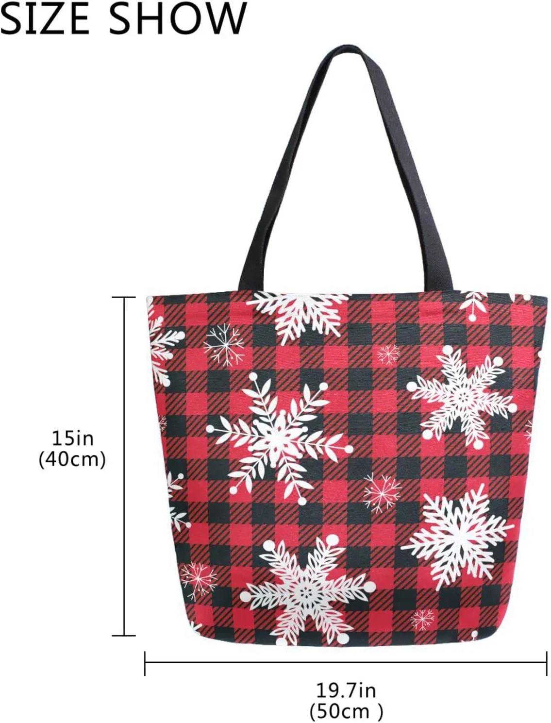 ALAZA Canvas Tote Bag Large Women Casual Shoulder Bag Handbag For Outdoors Holiday Weekender Travel