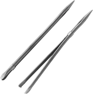 ALLCLEAN 2Pcs Sewing Leather Needle Manual Lacing Threading Single Prong Steel Needle LeatherCraft Tool Handmade Leather Needles for Hand Stitching-Stainless Steel Lacing Needles