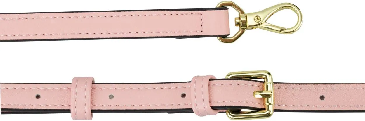 Allzedream Leather Purse Strap Replacement Crossbody Handbag Long Adjustable (Pink)