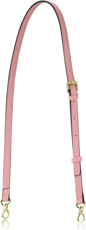 Allzedream Leather Purse Strap Replacement Crossbody Handbag Long Adjustable (Pink)