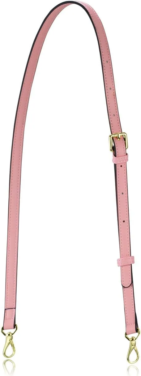 Allzedream Leather Purse Strap Replacement Crossbody Handbag Long Adjustable (Pink)