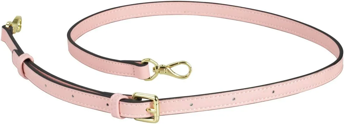 Allzedream Leather Purse Strap Replacement Crossbody Handbag Long Adjustable (Pink)