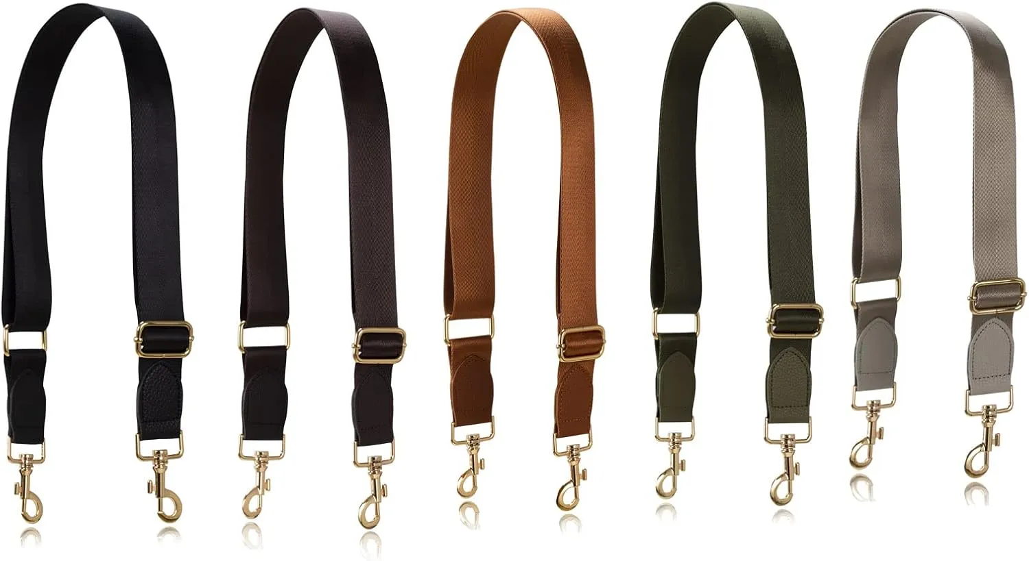 Allzedream Wide Purse Strap Replacement Crossbody Shoulder Bag Adjustable Leather Ends