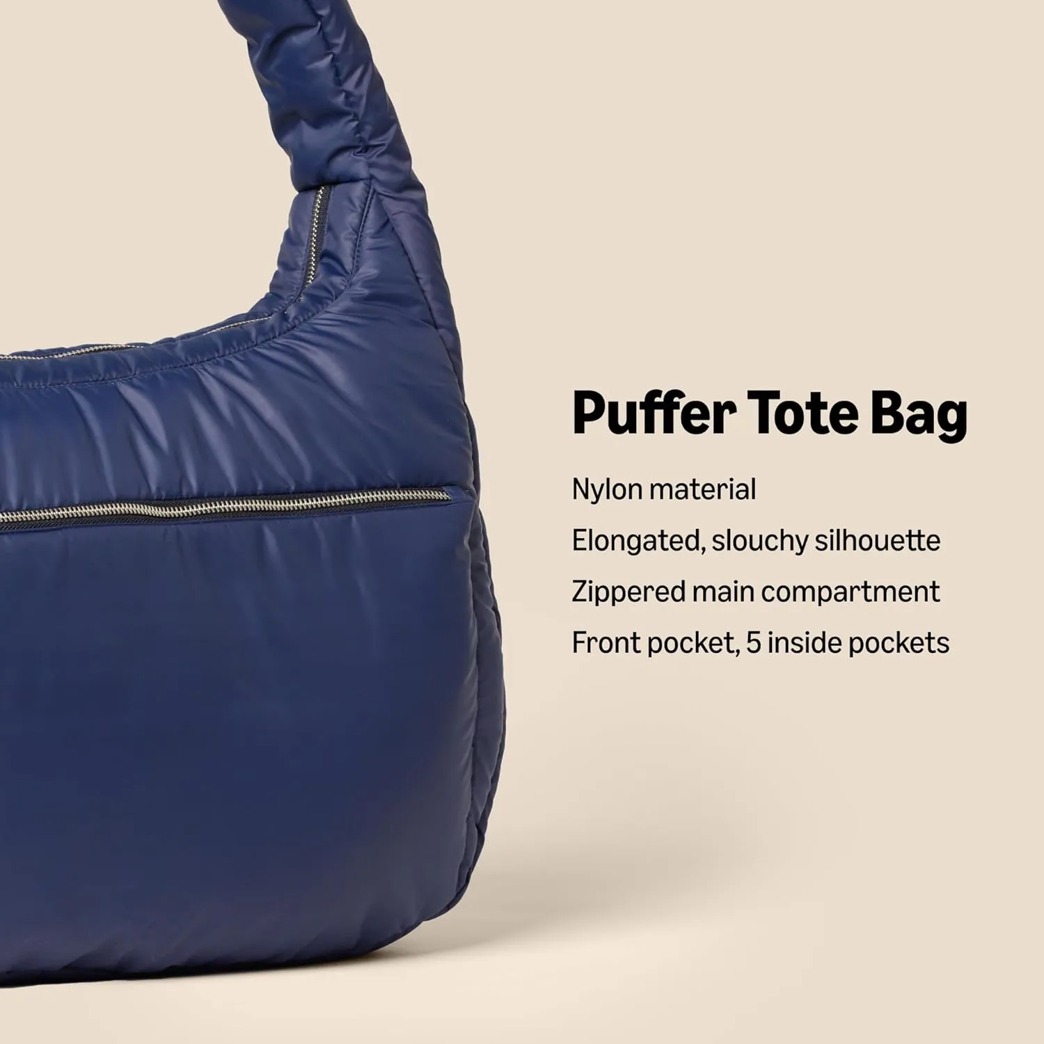 Amazon Essentials x Sofia Grainge Women's Quilted Tote Bag