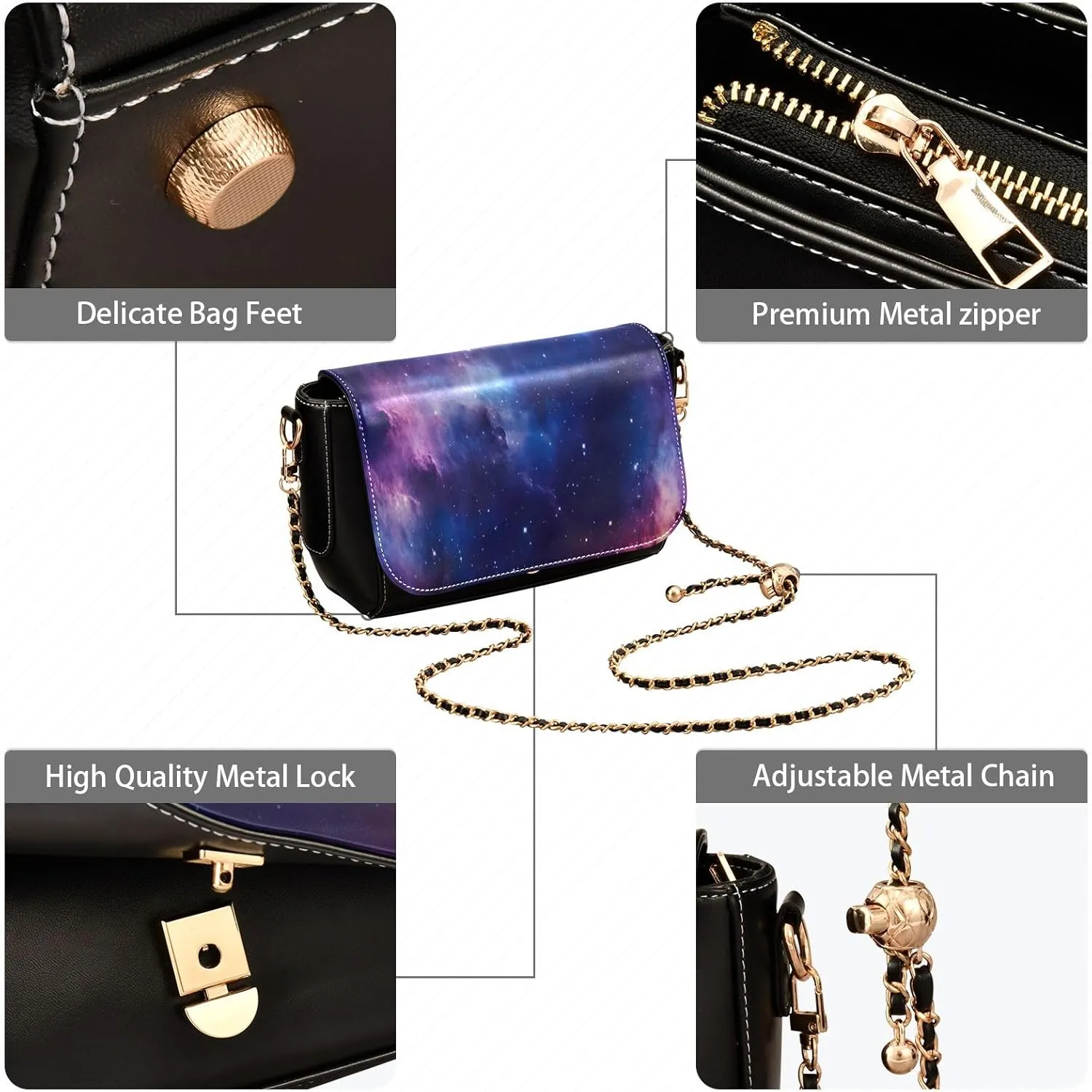 American Football Balls Womens Leather Crossbody, Leather Purses for Women Crossbody Bag, Shoulder Bag with Zipper