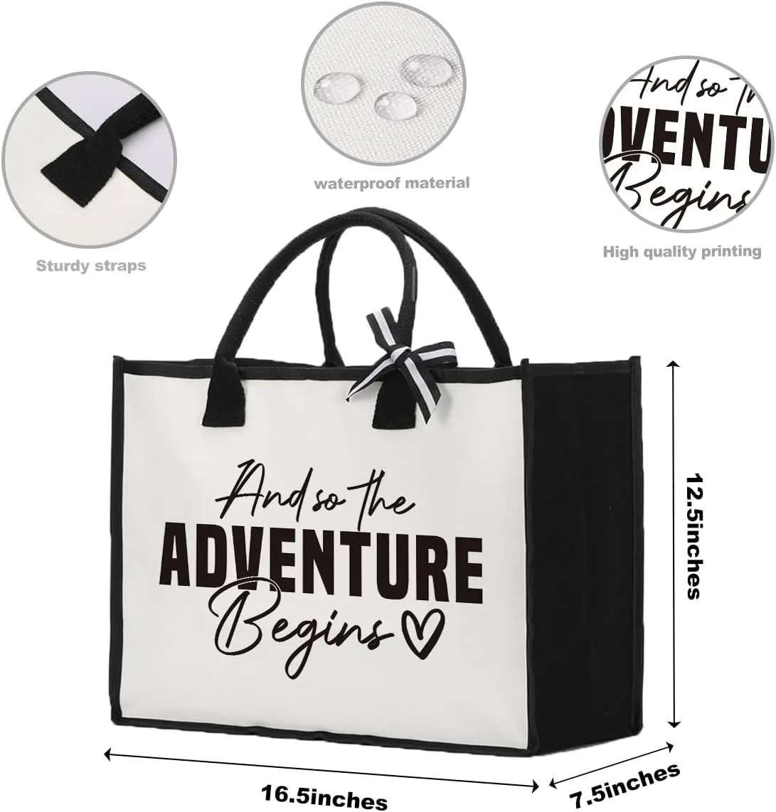 And So The Adventure Begins Tote Bags Gifts for Women