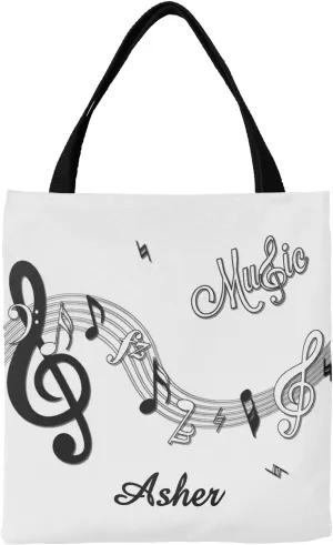 Animal Personalized Canvas Tote Bags, Reusable Bags for Shopping,Travel,School Handbag Gift