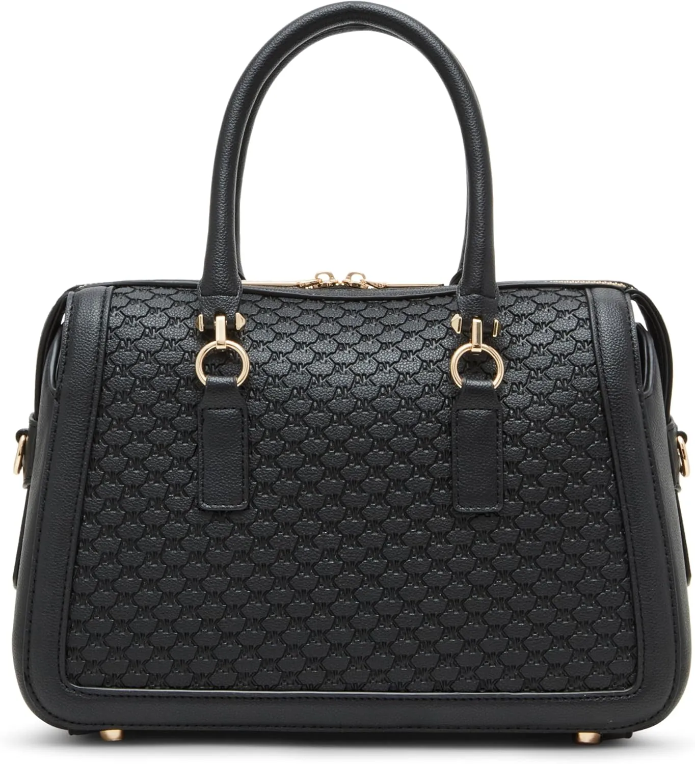 Anne Klein Embossed Ak Logo Top Zip Satchel