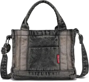 AOCINA Denim Purse Jean Tote Bag for Women Crossbody Shoulder Weekend Bags Denim Purses and Handbags for Women
