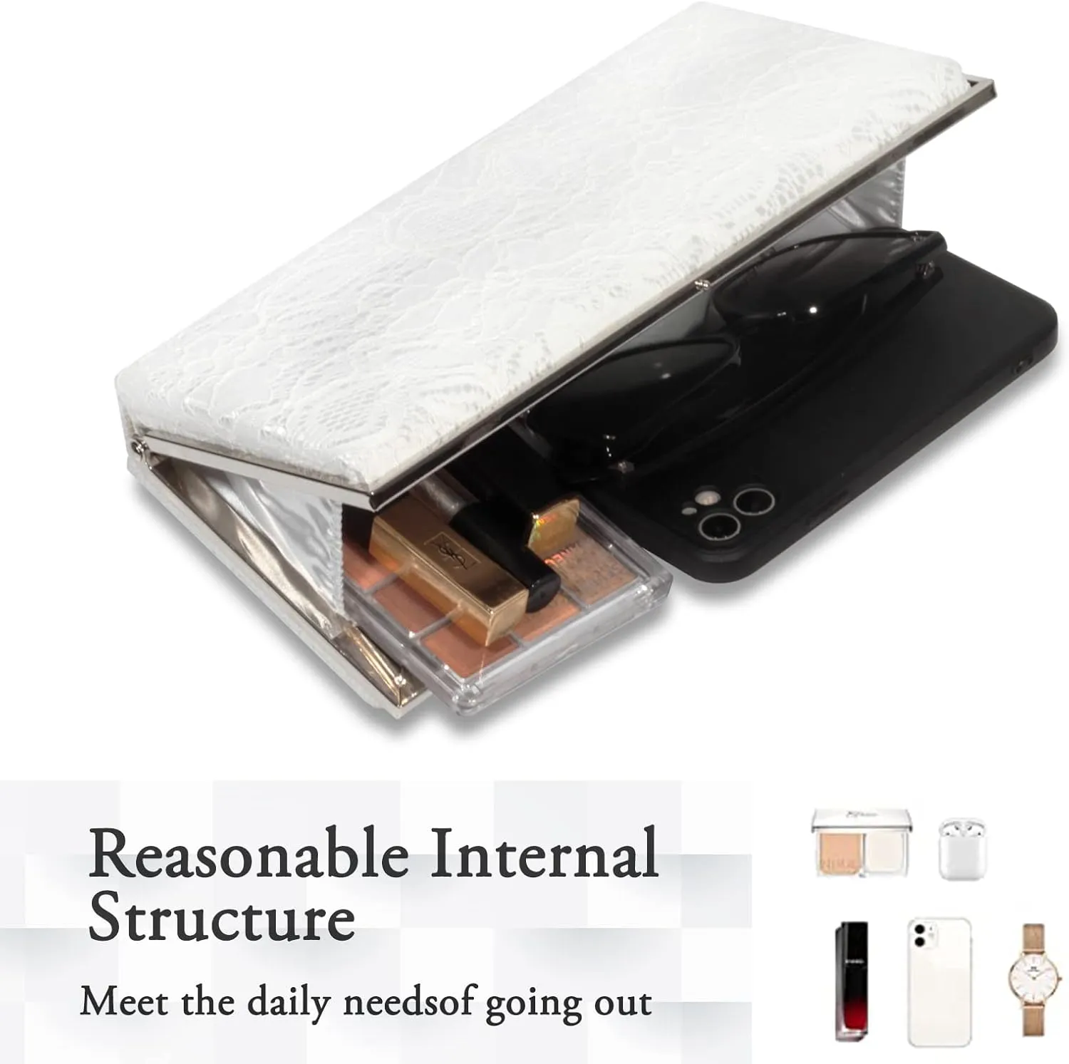 AOYUNHUI Clutch Purses for Women Wedding Cross Body Bag Purses for Women Wedding Prom Party Club