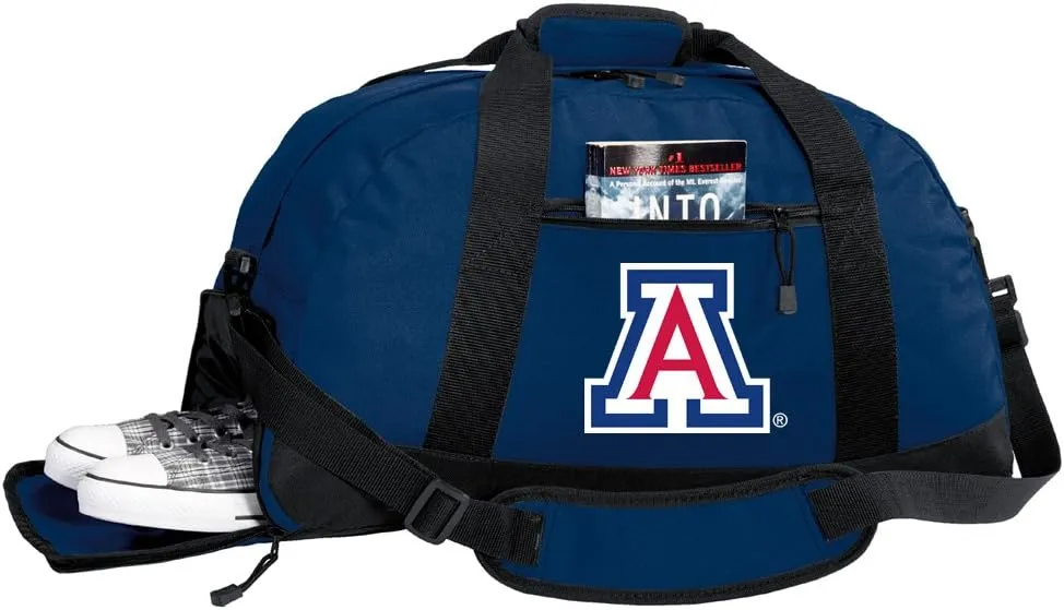 Arizona Wildcats Duffel Bag - University of Arizona Gym Bags w/SHOE POCKETS
