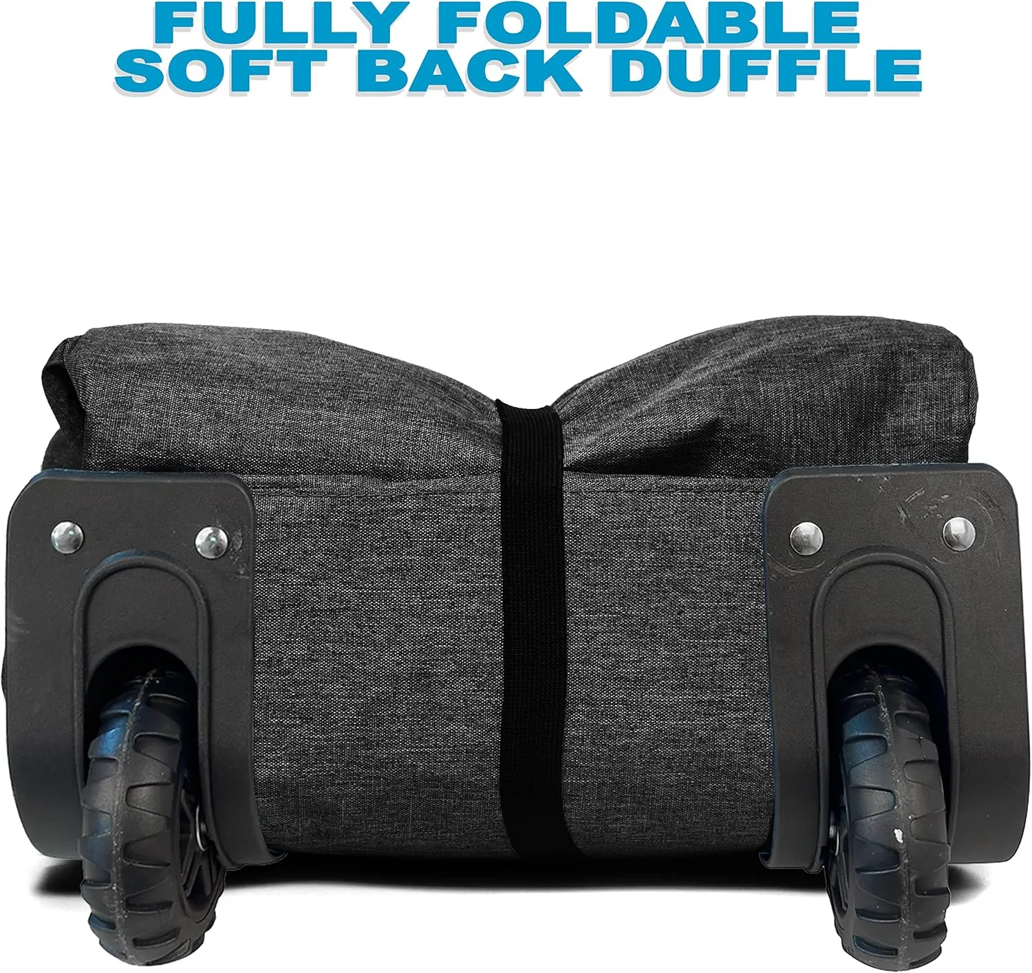 Bago Rolling Duffle Bag with Wheels - 27" 80L Foldable Weekender Bag, Waterproof Travel Duffel Bag, Heavy Duty lightWeight Duffle Bag for Traveling, Rolling Duffel Bag with Wheels (SnowBlack2023)