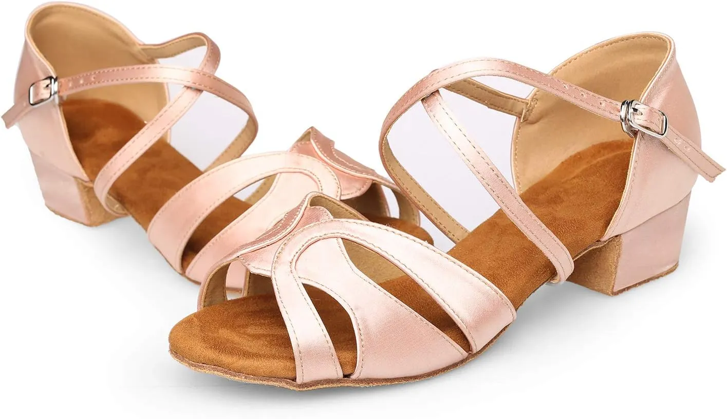 Ballroom Dance Shoes Women, Latin Salsa Bachata Practice Performance Dancer Shoes