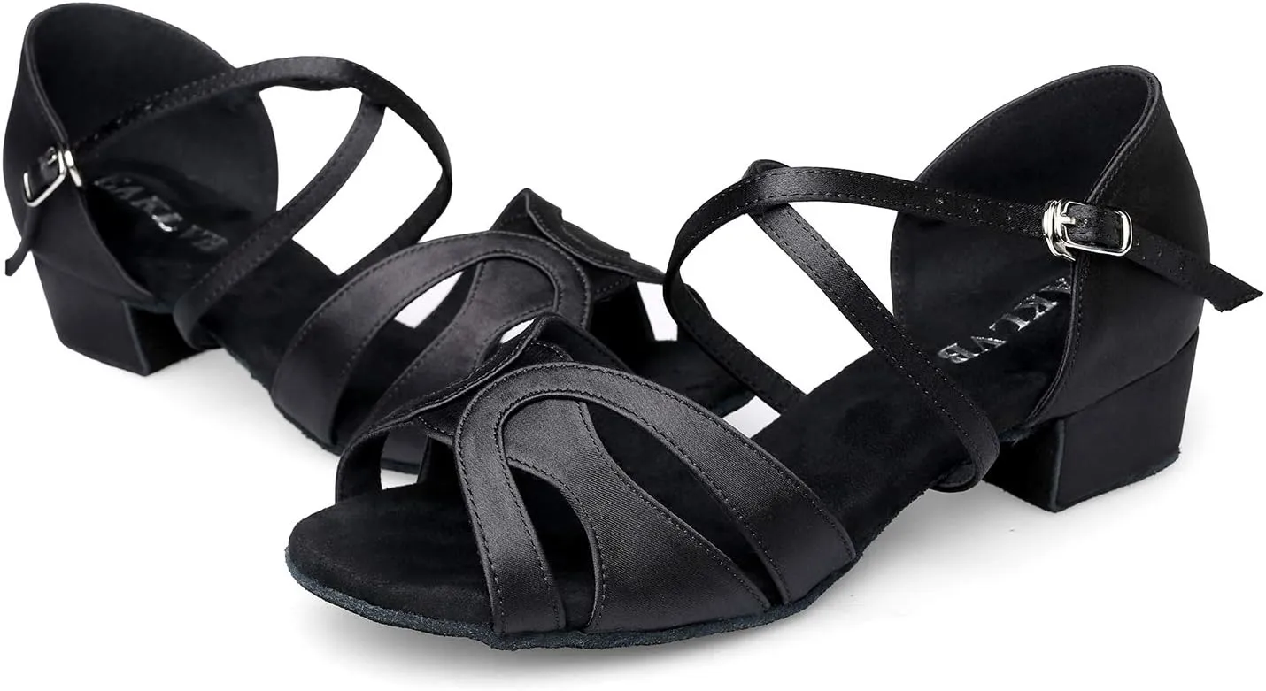 Ballroom Dance Shoes Women, Latin Salsa Bachata Practice Performance Dancer Shoes