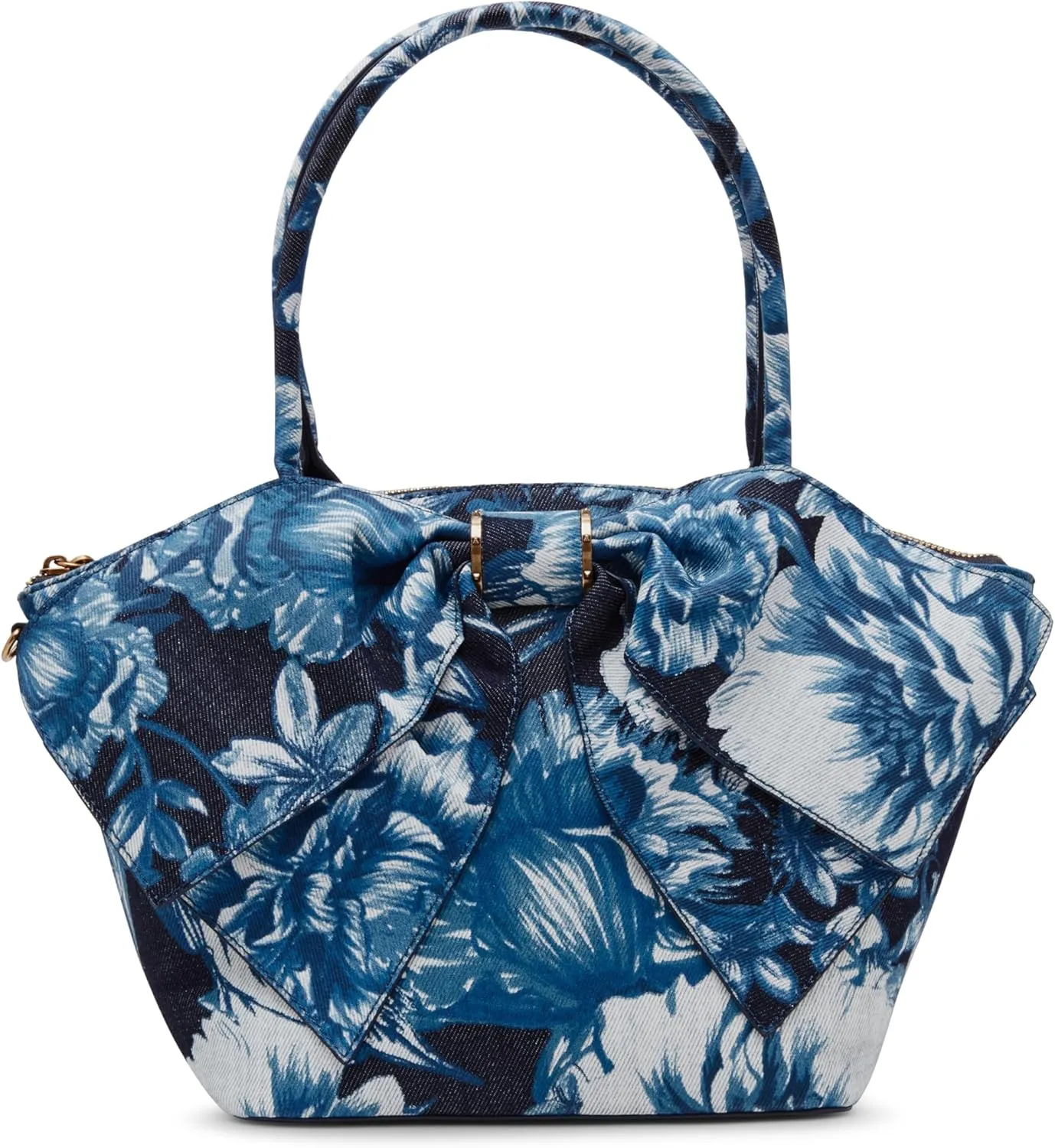 Betsey Johnson Denim Bow-Nanza Tote, Blue
