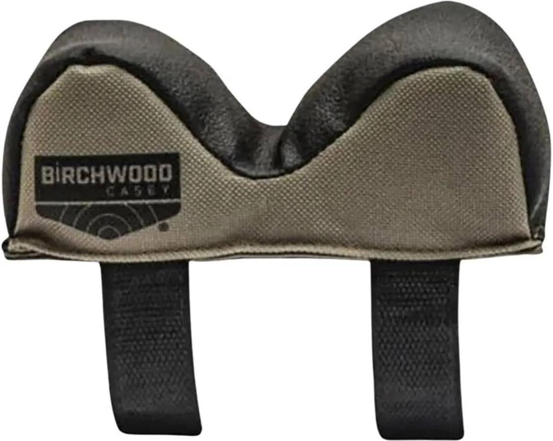 Birchwood Casey 5"x2"x2" Universal Filled Synthetic and Leather Shooting Front Rest Bag with Hook and Loop Straps