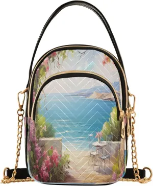 Black and Beige Plaid Handbag Crossbody with Removable Strap, Fashion Crossbody Bags for Women