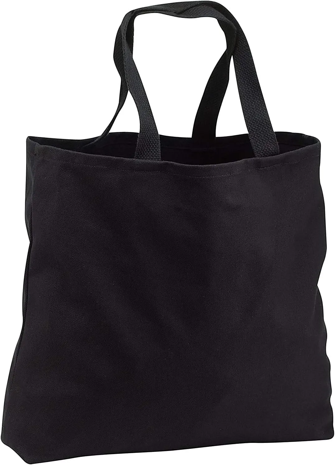 Black Tote Bag JUMBO 20w x 15h x 5d - Clarks Grebe Pair, Courtship Display Birds