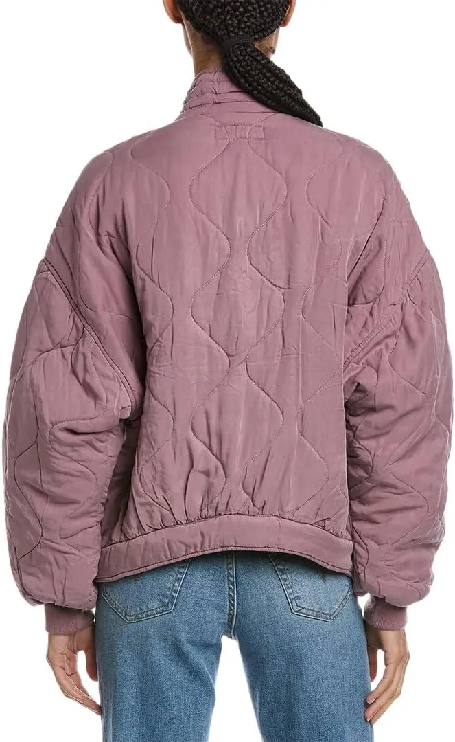 [BLANKNYC] Womens Luxury Clothing Tencel Drop Shoulder Quilted Jacket