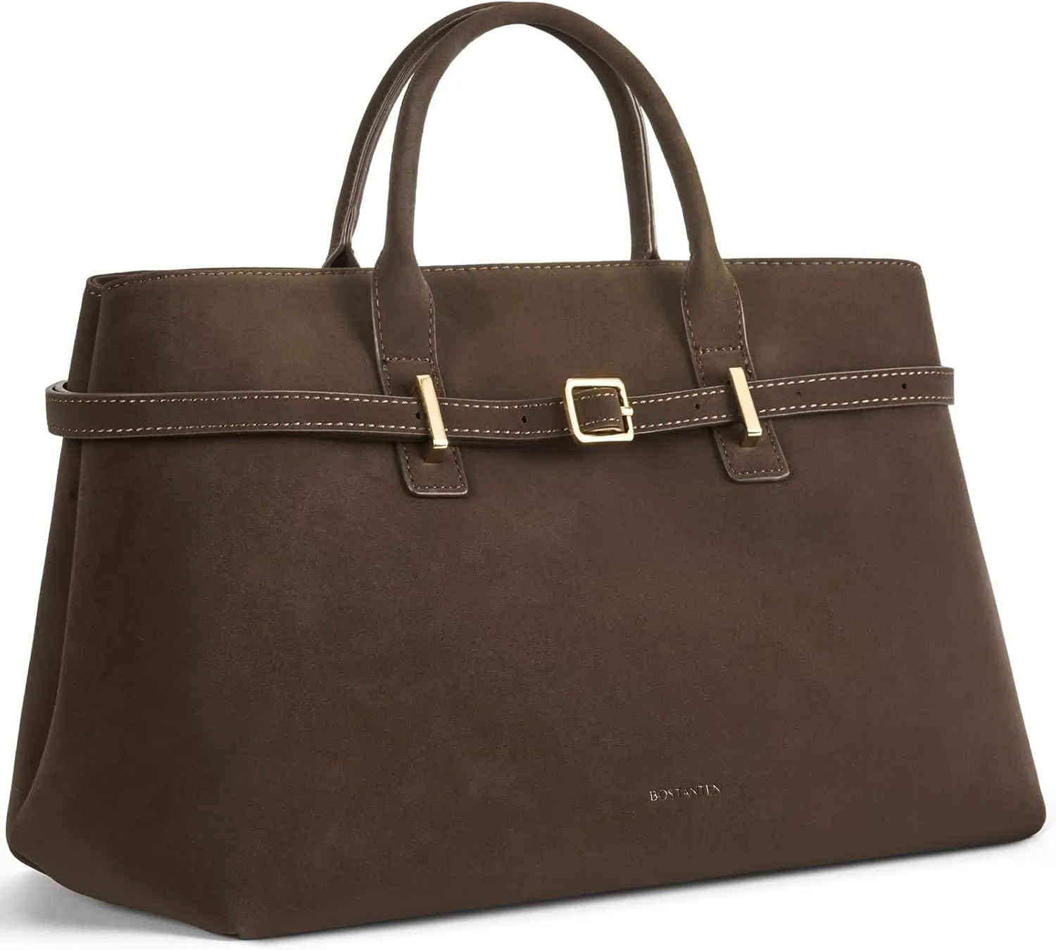 BOSTANTEN Top Handle Purses for Women Satchel Bag Suede Vegan Leather Tote Bags Crossbody Handbags with Adjustable Strap