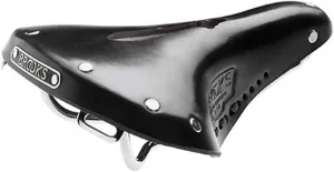 Brooks England B17 Carved, Iconic Cut-Out Handmade Leather Bike Saddle, Black, Short