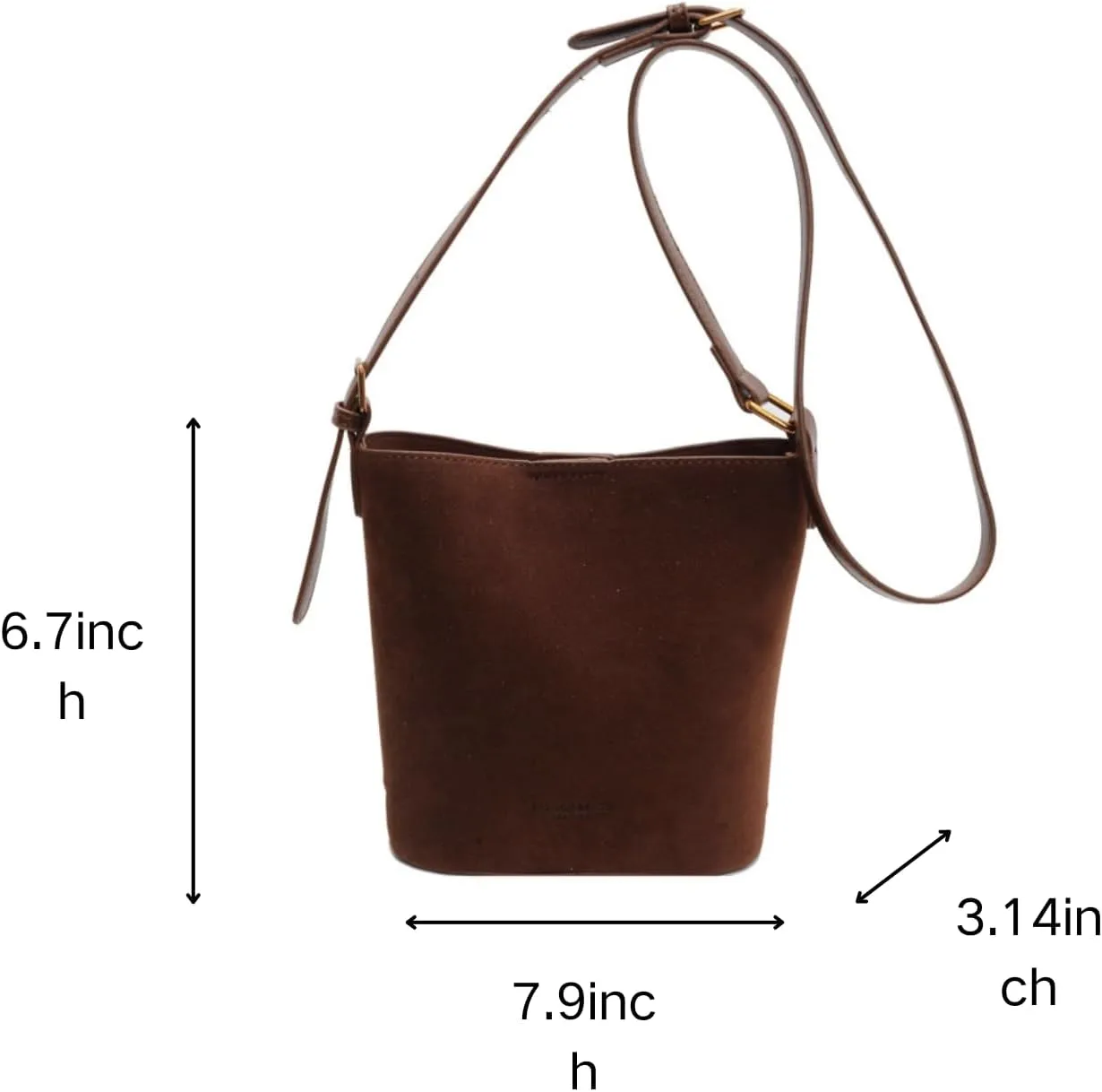 Brown Suede Bag for Women - Burgundy Wine Purse, Small Crossbody Mini Bag for Fall