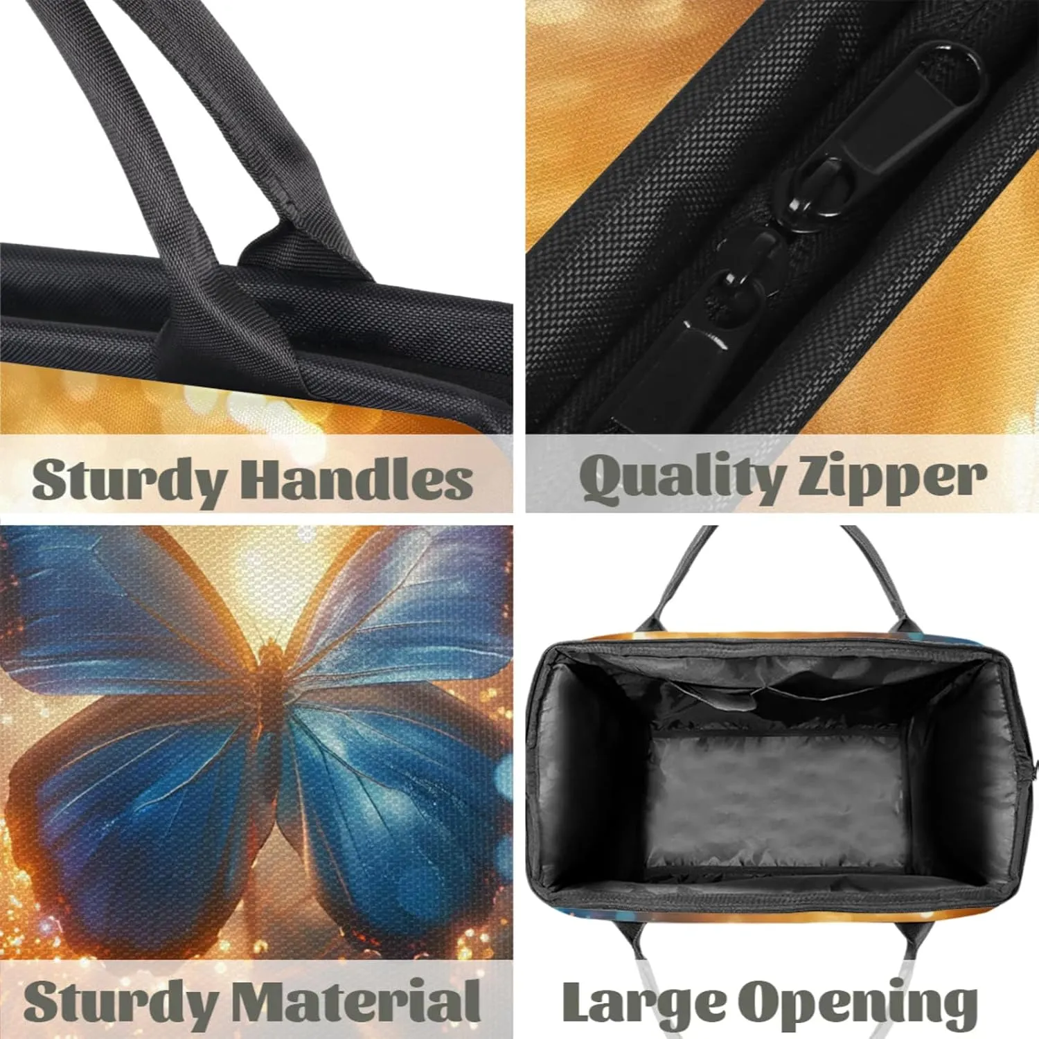 Butterfly Glitter Gym Bag for Women Men Travel Sports Duffel Bag with Trolley Sleeve Waterproof Sports Gym Bag Weekender Overnight Bag Carry On Tote Bag for Travel Gym Sport-k