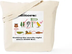 CafePress Editors In History Tote Bag Natural Canvas Tote Bag, Reusable Shopping Bag