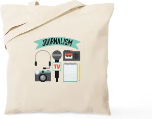 CafePress Journalism Tote Bag Natural Canvas Tote Bag, Reusable Shopping Bag