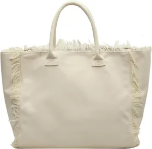Canvas Tote Bag for Women with Tassel,Large Capacity Tassel Tote Bag Solid Canvas Commuter Handbag Shoulder Bag