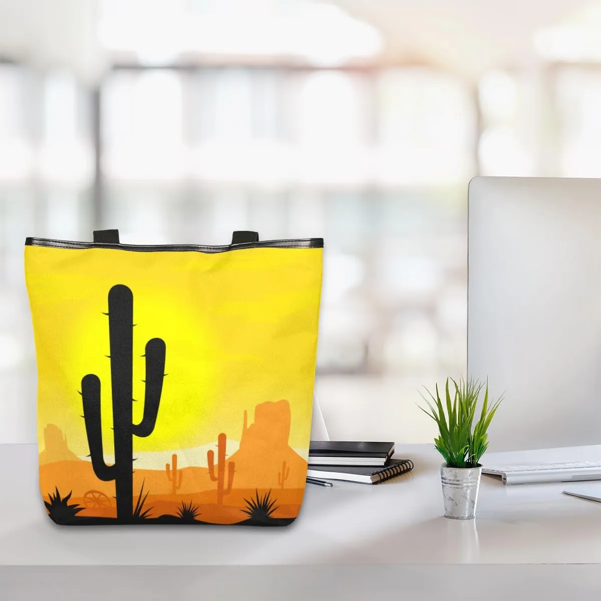Canvas Tote Bag for Women with Zipper Large Capacity Bags with Inner Pocket Beach Bags Reusable Grocery Tote Bags