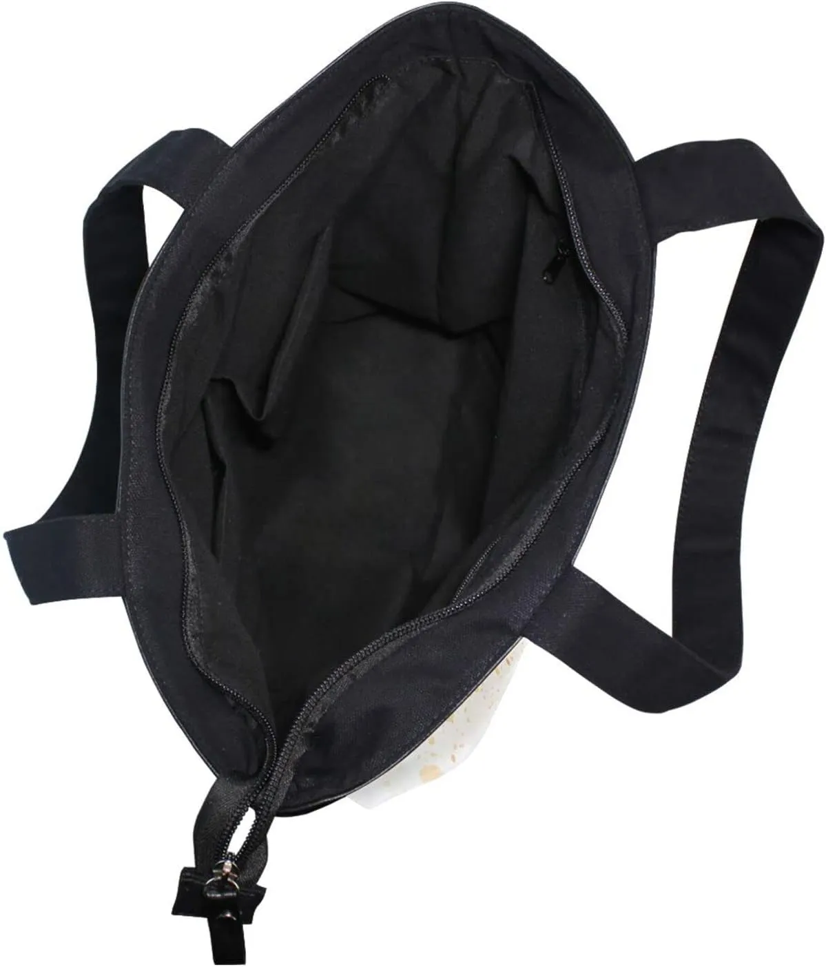 Canvas Tote Bag for Women with Zipper,Lady Tote Bag Canvas Tote Purse Canvas Handbag for Work Travel