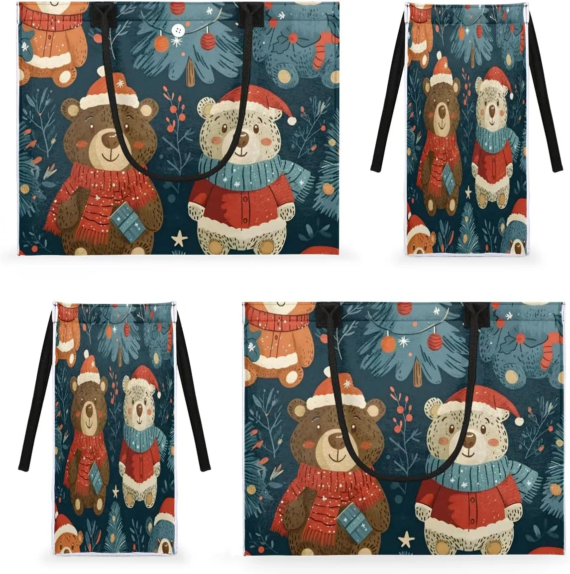 Canvas Tote Bags, Reusable Canvas Bags Use For Grocery Bags, Shopping Bags, Work, Daily Use
