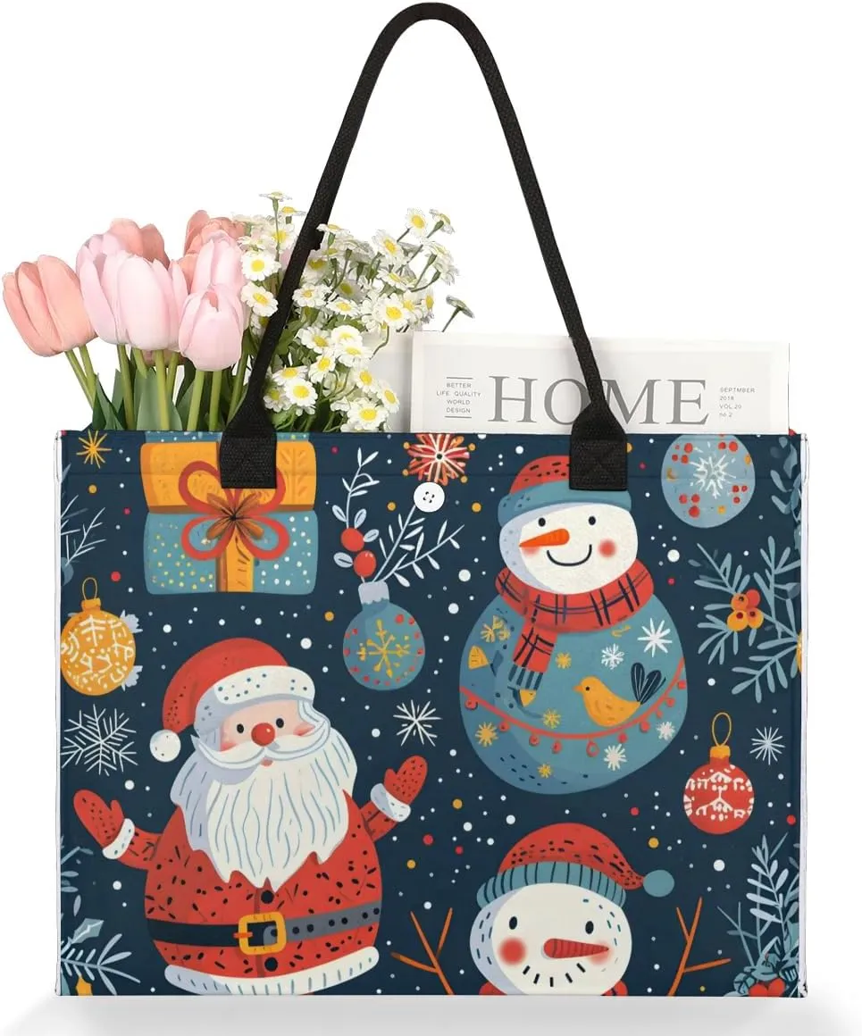 Canvas Tote Bags, Reusable Canvas Bags Use For Grocery Bags, Shopping Bags, Work, Daily Use